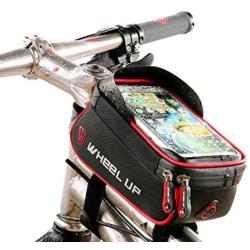 ZCP-1 GORGEOU Bicycle Phone Bag, Waterproof Universal Bicycle Frame Bag Mobile Phone Holder for Any Mobile Phone, 6 inches