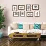 ZIRANLING 5X7 Picture Frame Wood Rustic Brown Set of 6 Packs for Table Top and Wall Mounting Display