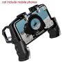 K21 Mobile Game Controller, Metal Trigger Shooting Free Fire Gamepad Sensitive Joystick Four Fingers,Gamepad for iOS Android Mobile Phone