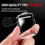 Smiling Case for Apple Watch Series 4 & Series 5 with Built in TPU Screen Protector 40mm - All Around Protective Case for Apple watch Series 5/4 40mm (clear)