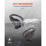 Wireless Earbuds, Bluenin Bluetooth 5.0 Sport Headphones with Charging Case, 136H Playtime, Stereo Deep Sound TWS Earphones, IPX7 Waterproof CVC8.0 Noise Cancelling Headset with Mic