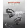 Wireless Earbuds, Bluenin Bluetooth 5.0 Sport Headphones with Charging Case, 136H Playtime, Stereo Deep Sound TWS Earphones, IPX7 Waterproof CVC8.0 Noise Cancelling Headset with Mic