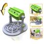 Ito Rocky Interactive Dog & Cat Food Puzzle Toy Treat Boredom Dispensing Slow Feeder - Anxiety IQ Training in Smart Feeding and Adjustable Height for Small/Medium Dogs