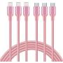 Phone 11 Charger, USB C to Charging Cable [3ft 6ft 10ft] Powerline for Phone 11/11 Pro/11 Pro Max/X/XS/XR/XS Max/8/8 Plus, Supports Power Delivery（Rose）