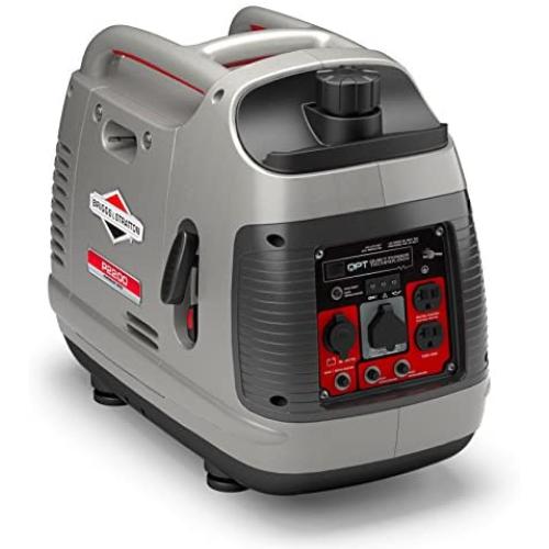 Briggs & Stratton P2200 Power Smart Series Inverter Generator with Quiet Power Technology and Parallel Capability, 2200 Starting Watts 1700 Running Watts