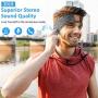 Sleep Headphones Upgraded Bluetooth Headband, Wireless 5.0 Sports Headband Headphones with Ultra-Thin HD Stereo Speakers Adjustable, Music Sweatband for Side Sleeper Jogging Yoga Travel (Grey)