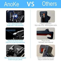 Mobile Game Controller, Android Controller, iOS Controller- AnoKe Mobile Controller Compatible for Rules of Survival/Battle Royale Mobile Triggers 3 in 1 Phone Controller for Android iOS