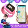 3G GPS Tracker Best Waterproof Wrist Smart Phone Watch for Kids with Sim Slot Camera Anti Lost Fitness Tracker Birthday Holiday for Children Girls Boys iPhone Android Smartphone