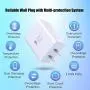 Wall Charger with USB Ports, Costyle 5 Pack 30W 2 Ports Fast Charge QC 3.0 & 5V 2.4A Adaptive Fast Charging Block Compatible for Samsung Galaxy S9 S8, iPhone Xs 8 7 Plus, Wireless Charger (White) Wall Charger with USB Ports, Costyle 5 Pack 30W 2 Ports Fast Charge QC 3.0 & 5V 2.4A Adaptive Fast Charging Block Compatible for Samsung Galaxy S9 S8, iPhone Xs 8 7 Plus, Wireless Charger (White)