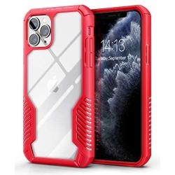 MOBOSI Vanguard Armor Designed for iPhone 11 Pro Case, Rugged Cell Phone Cases, Heavy Duty Military Grade Shockproof Drop Protection Cover for iPhone 11 Pro 5.8 Inch 2019, Red