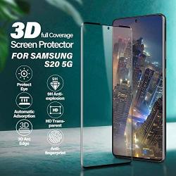 Comfort Valley Galaxy S20 Plus Screen Protector,Full Coverage Tempered Glass[2 Pack][3D Curved] [Anti-Scratch][High Definition] Tempered Glass Screen Protector Suitable For Galaxy S20 Plus(NOT S20)