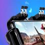 Boliaman Mobile Game Controller for PUBG Mobile Controller Mobile Game Trigger Joystick Gamepad for 4-6.5" iOS & Android Phone