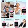 Amazqi Smart Watch, Smartwatch Phone with SD Card Pedometer Call Text Notification SIM Card Slot Music Player Camera Compatible for Android Samsung Huawei and iPhone (Partial Functions) for Men Women