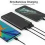 TOZO WB1 Portable Charger 10000mAh Super slim and light Fast Power bank 18W PD+Quick Charge 3.0 High-Speed Charging External Battery Pack with USB C Input/Output for iPhone,iPad,Samsung and more Black
