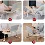 Laptop Desk for Bed, TaoTronics Lap Desks Bed Trays for Eating and Laptops Stand Lap Table, Adjustable Computer Tray for Bed, Foldable Bed Desk for Laptop and Writing in Sofa and Couch Wood