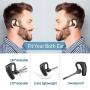 Bluetooth Headset CVC8.0 Noise Cancelling Dual Mic, Conambo Wireless Bluetooth Earpiece V5.0 Hands-Free Earphones, Compatible with iPhone and Android Cell Phones Driver/Trucker/Business