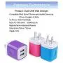 USB Wall Charger,Charging Block 3-Pack 2.1A Dual Port USB Wall Charging Plug Head Travel Charger Cube Compatible for iPhone 11,Xs,XR,Xs Max,X,8 7 6 Plus,Samsung Galaxy,LG,Moto,Google,Android Phone