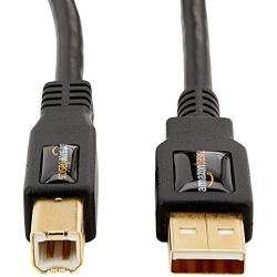 AmazonBasics USB 2.0 Printer Cable - A-Male to B-Male Cord - 10 Feet (3 Meters)