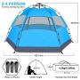 BATTOP 4 Person Tent for Camping Double Layer Family Camping Tent for 4 Seasons Waterproof with Instant Setup