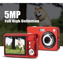 Mini Digital Camera Video,2.7 inch LCD HD Digital Camera for Kids Teens Beginners Point and Shoot Rechargeable Cameras Video,Indoor Outdoor for Travel,Camping,Birthday Gifts(Red)