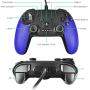 Powtree USB Wired Controller Compatible with Nintendo Switch/PS3/Windows/PC/Android Game Controllers with Gyro Axis Motion Controls Vibration Sense Video Game Accessories - 2 Pack (Blue)