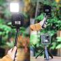 Ulanzi Aluminum Cage for Gopro Max,Protective Metal Case Frame Mount w Cold Shoe Mount for LED Light for GoPro Max