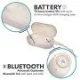 LYPERTEK TEVI - True Wireless Earbuds, Bluetooth 5.0 Stereo Hi-Fi Sound Wireless Earphones, IPX7 Waterproof, Upto 70 Hours Playtime, in-Ear Bluetooth Earphones with Charging Case (Ivory) LYPERTEK TEVI - True Wireless Earbuds, Bluetooth 5.0 Stereo Hi-Fi Sound Wireless Earphones, IPX7 Waterproof, Upto 70 Hours Playtime, in-Ear Bluetooth Earphones with Charging Case (Ivory)