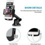Car Phone Mount, Dashboard Car Phone Holder, Washable Strong Sticky Gel Pad with One-Touch Design Compatible iPhone 11 pro,11 pro max,X,XS,XR,8,7,6 Plus,Galaxy S7,8,9,10,Google Nexus
