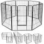 fam famgizmo Heavy Duty Foldable Metal Exercise Pen & Pet Playpen Puppy Cat Exercise Fence Barrier Playpen Kennel, Outdoor & Indoor,8/16 Panels