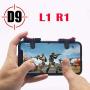 Turbo Controller D9 Portable Game Controller Gamepad Mobile Phone L1 R1 Trigger Shooting Aim Key Button Gamepad Joystick for iOS Android-Black-,