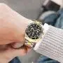 Mens Watches Chronograph Stainless Steel Waterproof Date Analog Quartz Fashion Business Wrist Watches for Men