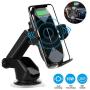 Wireless Car Charger Mount, HonShoop Auto-Clamping Qi 10W 7.5W Fast Charging Car Phone Holder Air Vent Compatible with iPhone X/XR/Xs/Xs Max/8/8 Plus ect