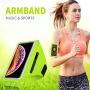 HAISSKY Armband Case with Airpods Holder/Car Key Bag Cell Phone Holder Gym Case Fits iPhone 11 Pro Max/11 Pro/Xs Max/XR 8 7 6,Galaxy S10+/S10/S10e/S9+ with Key Holder&Card Slot up to 6.8" (Green)