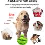 Idepet Dog Toy Ball, Nontoxic Bite Resistant Toy Ball for Pet Dogs Puppy Cat, Dog Pet Food Treat Feeder Chew Tooth Cleaning Ball Exercise Game IQ Training Ball