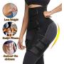 CoutureBridal Waist Trainer, 3-in-1 Waist and Thigh Trimmer Butt Lifter Shapewear and Hips Belt Shaping Neoprene Thigh Shaper, Slimming Body Shaper Belt High Waist Sport Girdle Belt