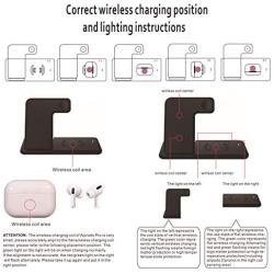 Wireless Charger 4 in 1 Charging Dock for Airpods Pro and Iwatch 5 Charging Station Fast Charging Stand for iPhone 11/11Pro/11 Pro Max/X/XS/XR/Xs Max 8/8 Plus,for Samsung S10/S9/S8//Note 10/9/8 White