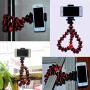 DAISEN Camera Tripod, Octopus Camera Holder and Phone Tripod for iPhone/Universal Smartphone/Cell Phone/Camera Arbitrary Installed with Remote Control(Red)