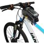 BYBYC Bicycle Bag Bicycle Front Shelf Large Storage Bag Waterproof 6.0 Inch Touch Screen Mobile Phone Bag, Outdoor Cycling Bicycle Accessories