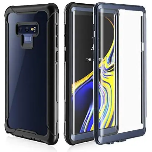 Samsung Galaxy Note 9 Cell Phone Case - Full Body Case with Built-in Touch Sensitive Anti-Scratch Screen Protector, Ultra Thin Clear Shock Drop Proof Impact Resist Extreme Durable Protective Cover Samsung Galaxy Note 9 Cell Phone Case - Full Body Case with Built-in Touch Sensitive Anti-Scratch Screen Protector, Ultra Thin Clear Shock Drop Proof Impact Resist Extreme Durable Protective Cover