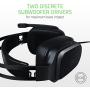 Razer Tiamat 2.2 v2 Gaming Headset: Dual Subwoofers - In-Line Audio Control - Rotatable Boom Mic - Works with PC - Classic Black, BLACK (RZ04-02080100-R3U1)