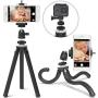 Xenvo SquidGrip Flexible Cell Phone Tripod and Portable Action Camera Holder - Compatible with iPhone, GoPro, Android, Samsung, Google Pixel and All Mobile Phones