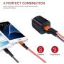 Micro USB Cable, Android USB Cable Cord High Speed 6ft 5Pack Braided Fast Charging Phone Charger for Samsung Galaxy S6 S7 Edge J3 J7,Note 3 4 5,Tablet S2 S4, LG Stylo 2/3 Plus, Kindle Fire 7 8 10