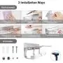 AOYAR Toilet Paper Holder, Double Toilet Paper Roll Holder, Toilet Paper Holder with Shelf, Space Aluminum Double Toilet Roll Holder for Toilet or Bathroom, Wall Mount with Screws and Self Paste Tool AOYAR Toilet Paper Holder, Double Toilet Paper Roll Holder, Toilet Paper Holder with Shelf, Space Aluminum Double Toilet Roll Holder for Toilet or Bathroom, Wall Mount with Screws and Self Paste Tool
