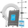 Cell Phone Signal Booster for AT&T T-Mobile 4G LTE 700MHz Band 12/17 Home Mobile Signal Repeater Amplifier Antenna Kits for Home and Office, Improves 4G LTE Data Rates and Supports Voice Over LTE