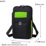 Sentient Wolf Water-Resistant Oxford Fabric Multifunction Phone Bag One Shoulder Phone Waist Bag Diagonal Cross Bag Smart Phone Case Outdoor Bag