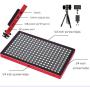 Acouto L28 Video Light Kit, LED Video Light Fill Light 3200-5600K CRI97 for Camera Shooting(RED)