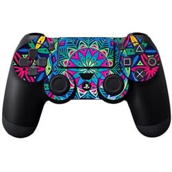 MightySkins Skin Compatible with Sony PS4 Controller - Geo Garden | Protective, Durable, and Unique Vinyl Decal wrap Cover | Easy to Apply, Remove, and Change Styles | Made in The USA