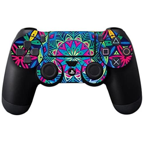 MightySkins Skin Compatible with Sony PS4 Controller - Geo Garden | Protective, Durable, and Unique Vinyl Decal wrap Cover | Easy to Apply, Remove, and Change Styles | Made in The USA