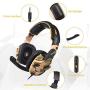 SADES SA-930 Stereo Gaming Headset for PS4 New Xbox One Noise Cancelling Over Ear Headphone wit Mic Soft Memory Earmuffs for PC Mac Laptop Mobile Phone-Camouflage