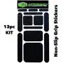Dragon Grips cell phone grip tape sticker set 13pc black rubber grip tape decals provides excellent iphone grip, phone grip case laptop ipad tablet computer keyboard gaming controllers crafting sewing Dragon Grips cell phone grip tape sticker set 13pc black rubber grip tape decals provides excellent iphone grip, phone grip case laptop ipad tablet computer keyboard gaming controllers crafting sewing